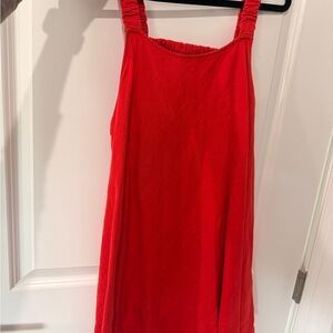 Anthropologie Red Mini Dress